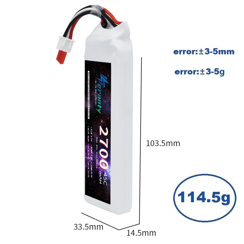 1/3PCS 2S 7.4V Lipo Battery 27 - огляд і ціна Drone Battery Connector