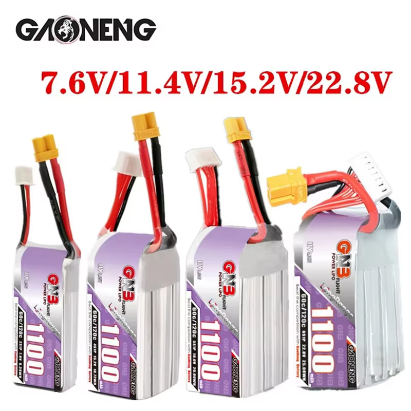 GNB 1100mAh 2S 3S 4S 6S 60C/12 - огляд і ціна Drone Battery 4S