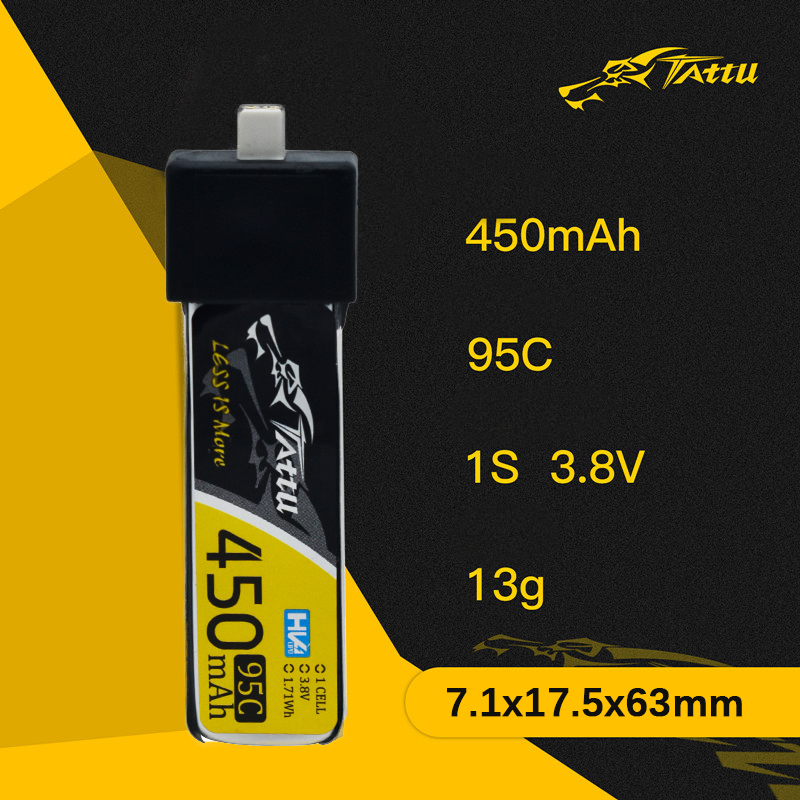 3Pcs NEW TATTU 450/500/550mAh  - огляд і ціна Drone Battery 4S