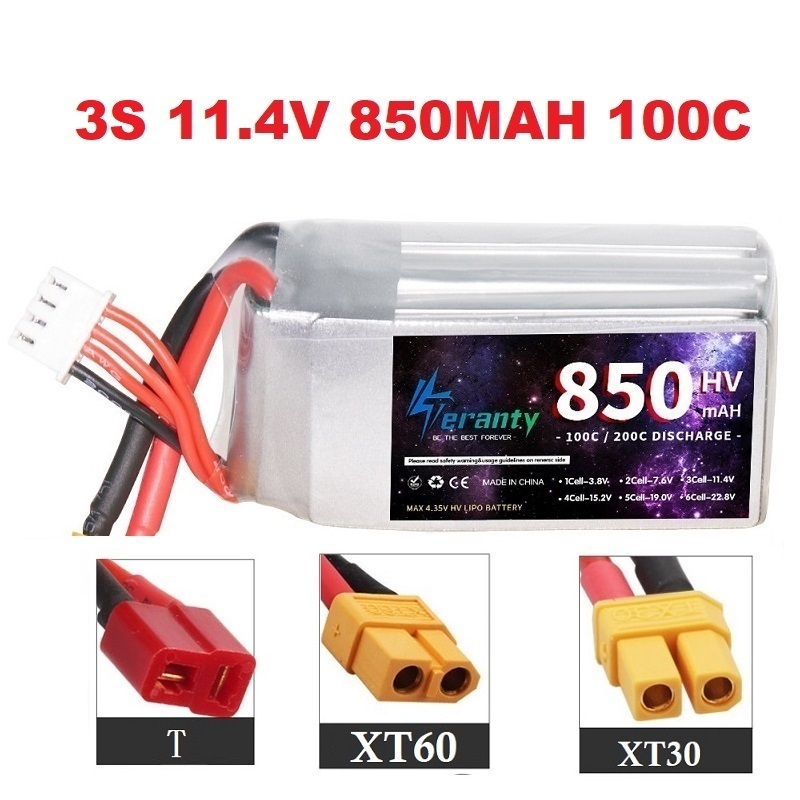 1/2/3PCS TERANTY 3S 11.4V Lipo - огляд і ціна Drone Battery Connector